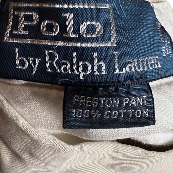 Polo Ralph Lauren Khaki Pants Teens Beige Preston Chino Sz 30/28 ALTERED - Picture 4 of 10